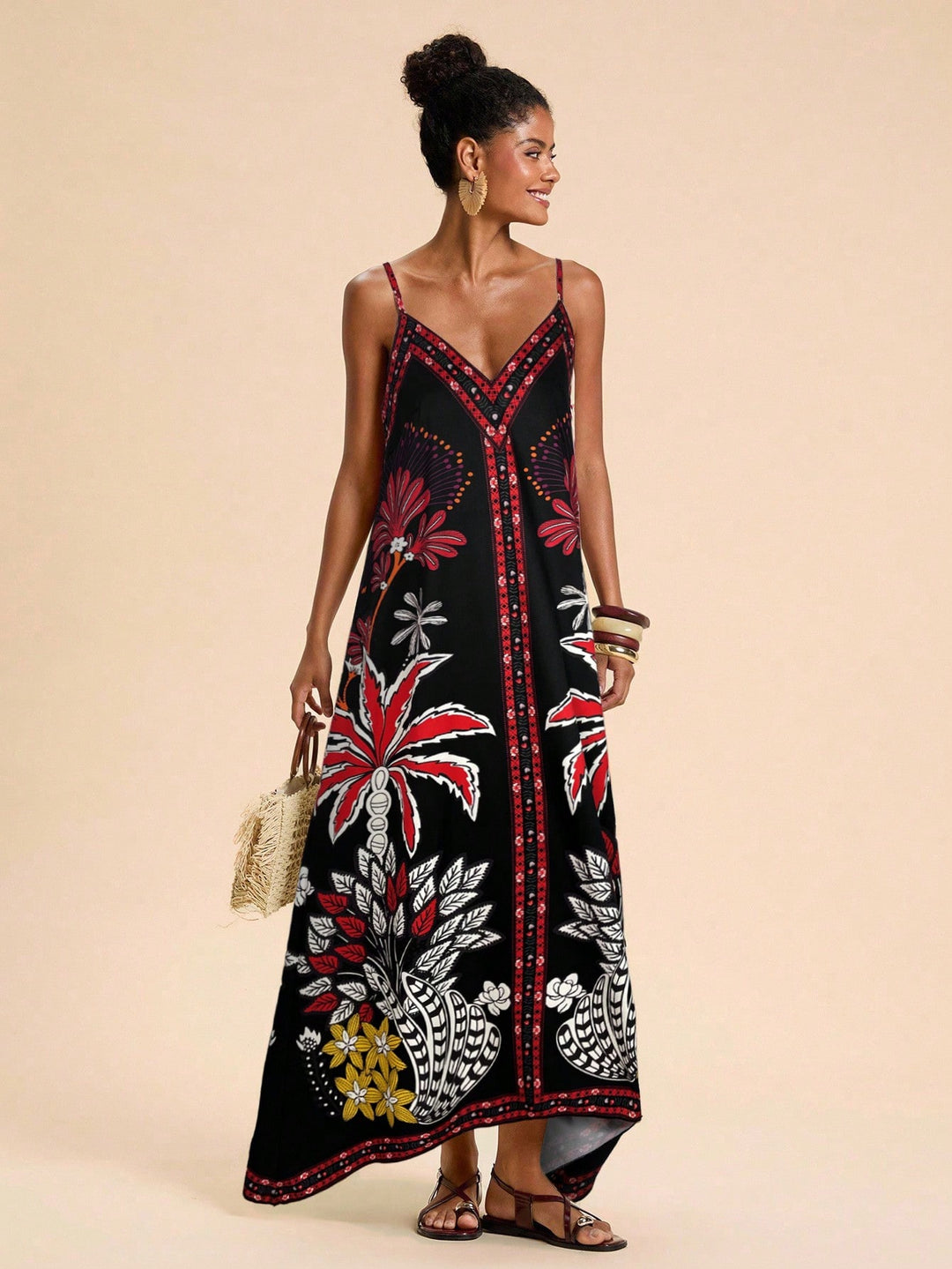 Rochie maxi SHEIN, mix culori