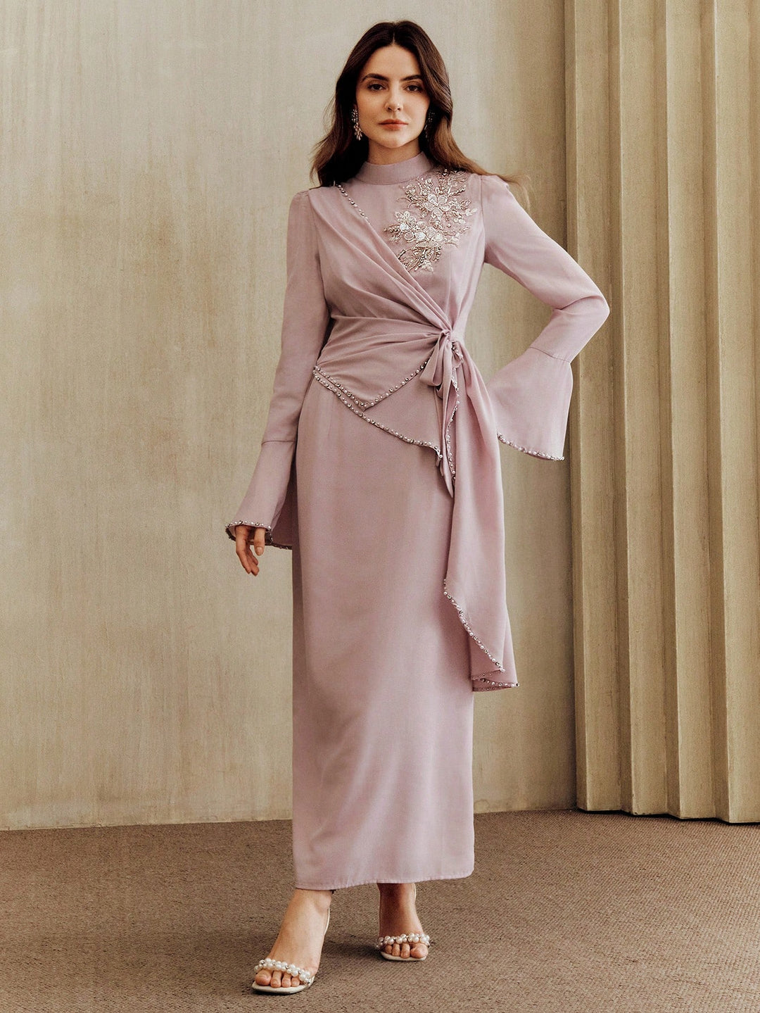 Rochie maxi SHEIN, roz