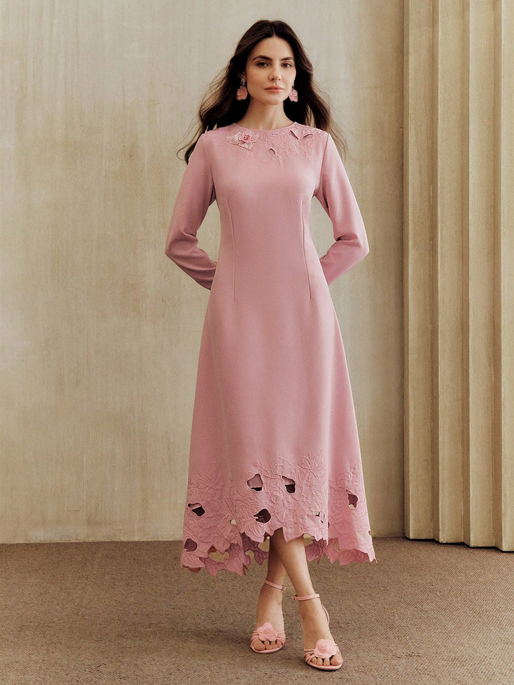 Rochie midi SHEIN, roz