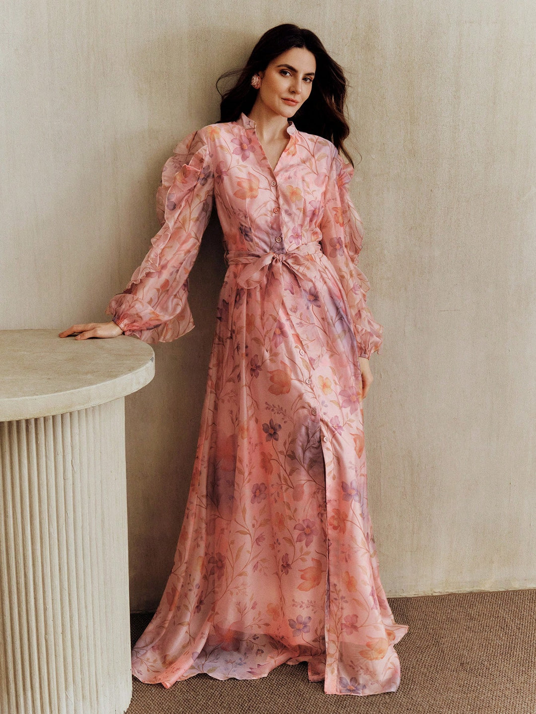 Rochie maxi SHEIN, roz