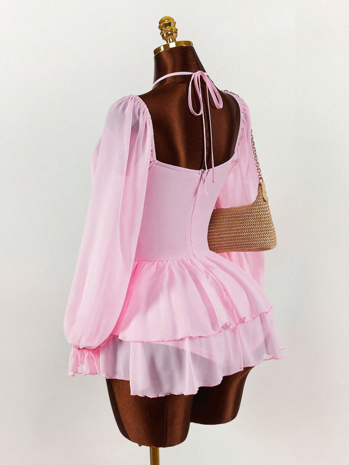 Rochie mini SHEIN, roz