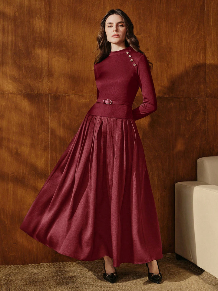 Rochie maxi SHEIN, vișiniu