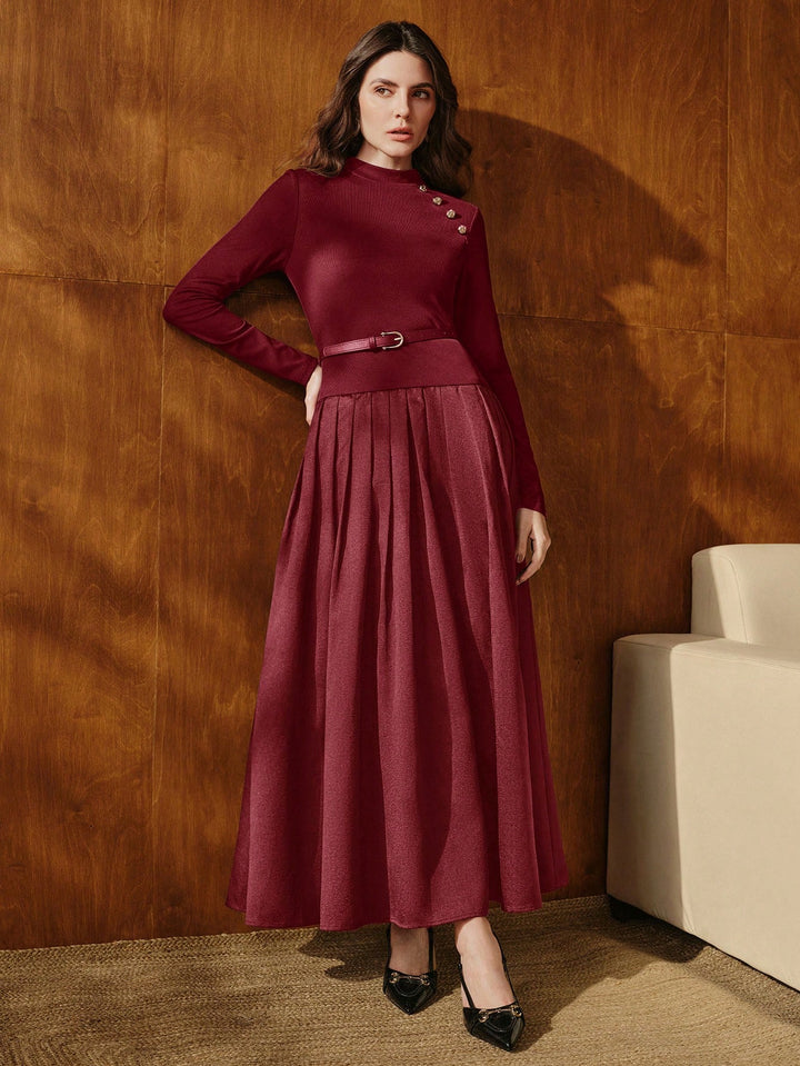 Rochie maxi SHEIN, vișiniu