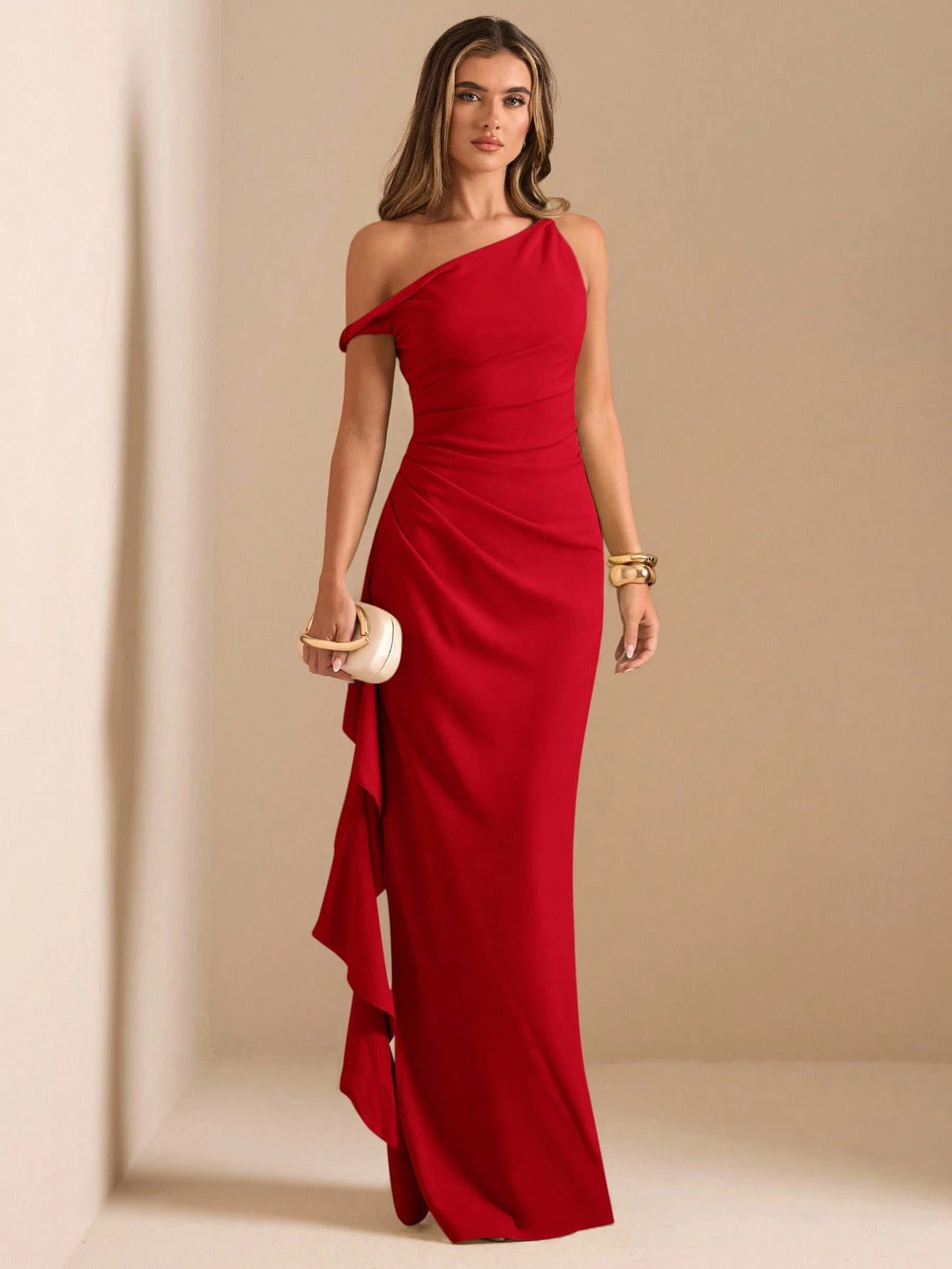 Rochie maxi SHIEN, rosu