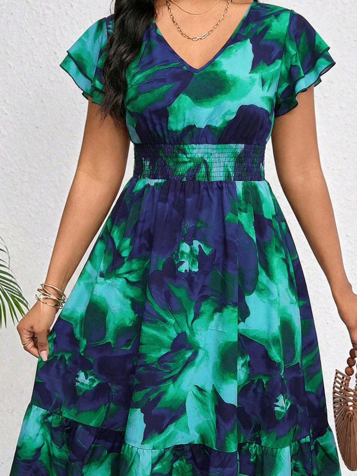 Rochie midi SHEIN, mix culori