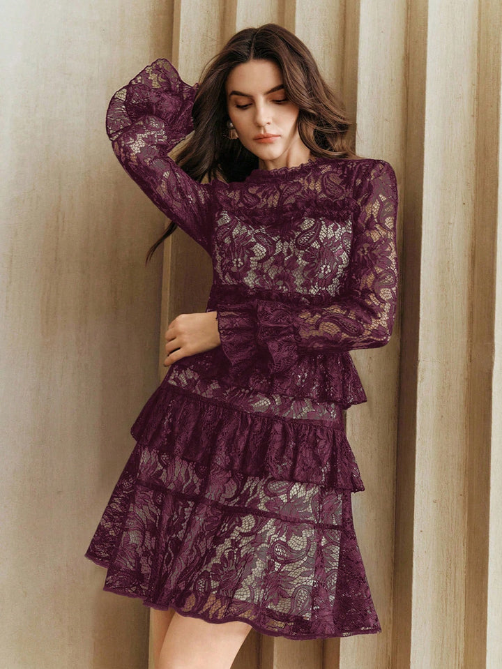 Rochie scurtă SHEIN, vișiniu