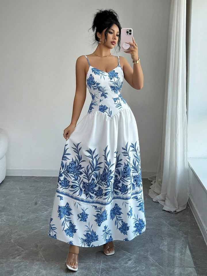 SHEIN Maxi ruha, kék