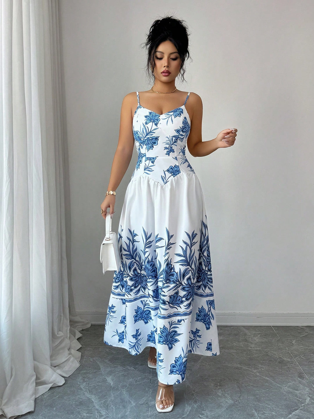 SHEIN Maxi ruha, kék