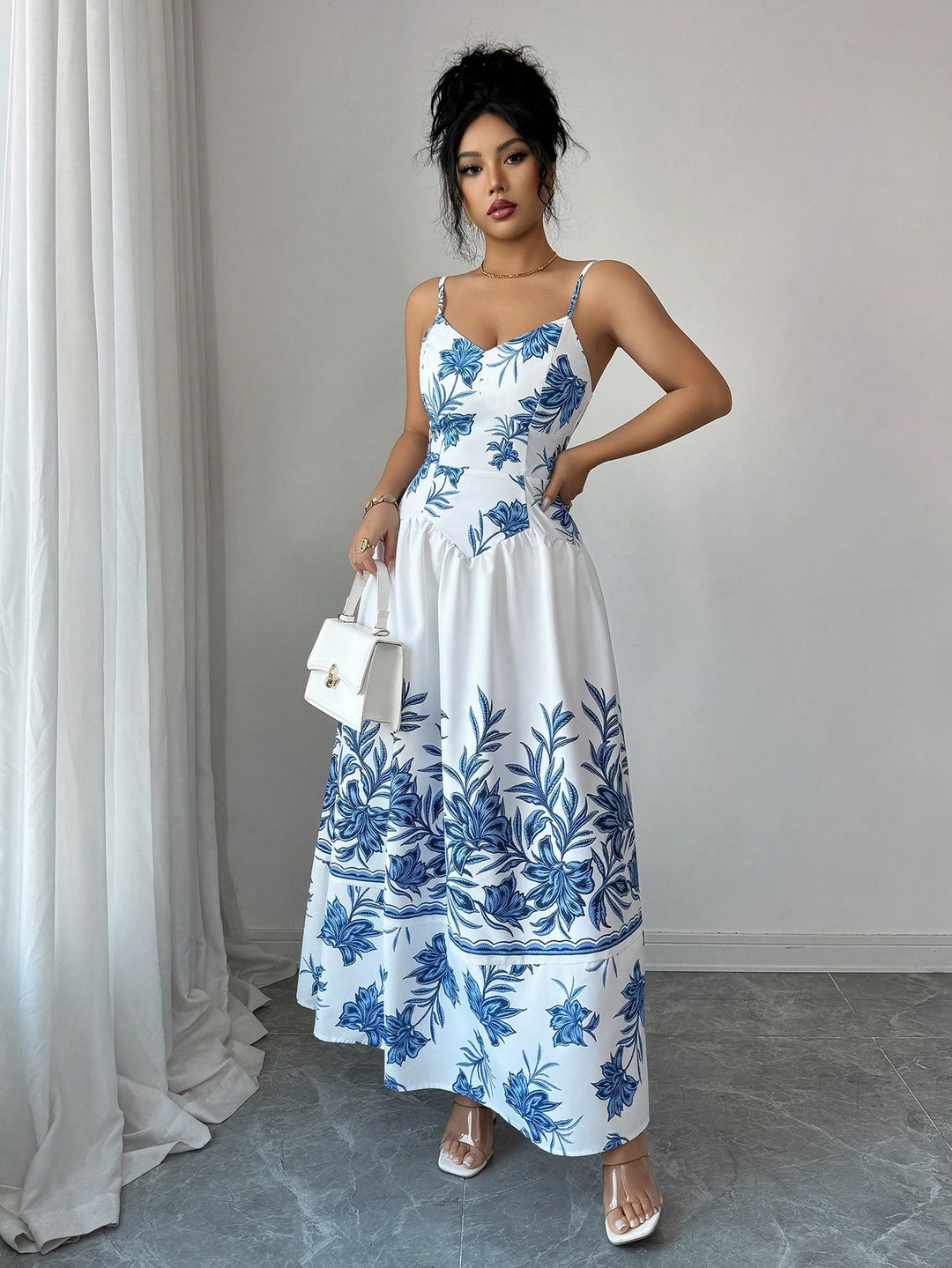 SHEIN Maxi ruha, kék