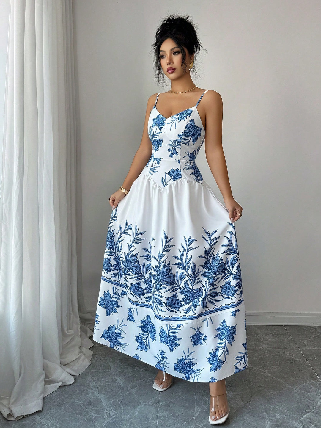 SHEIN Maxi ruha, kék