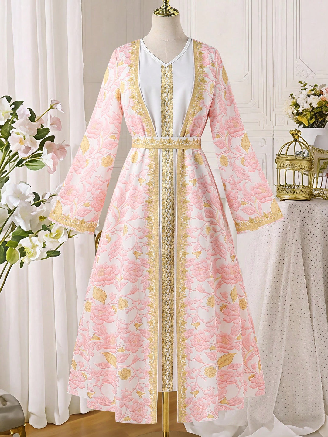 Rochie cu hanorac SHEIN, roz