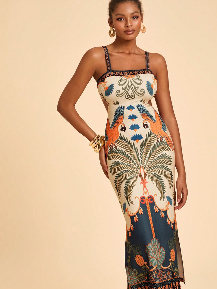 Rochie midi SHEIN, mix culori