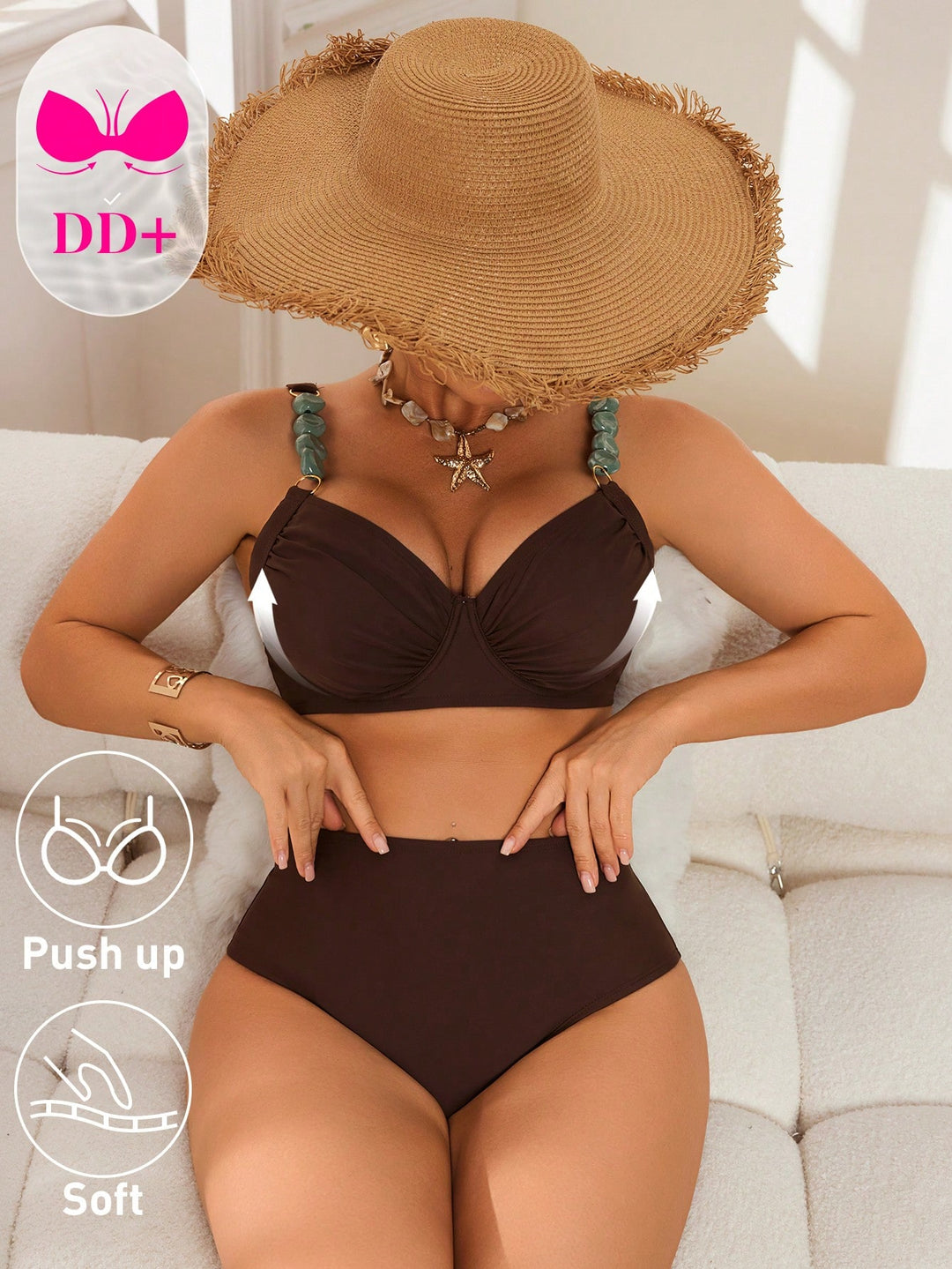 Set bikini SHEIN, maro