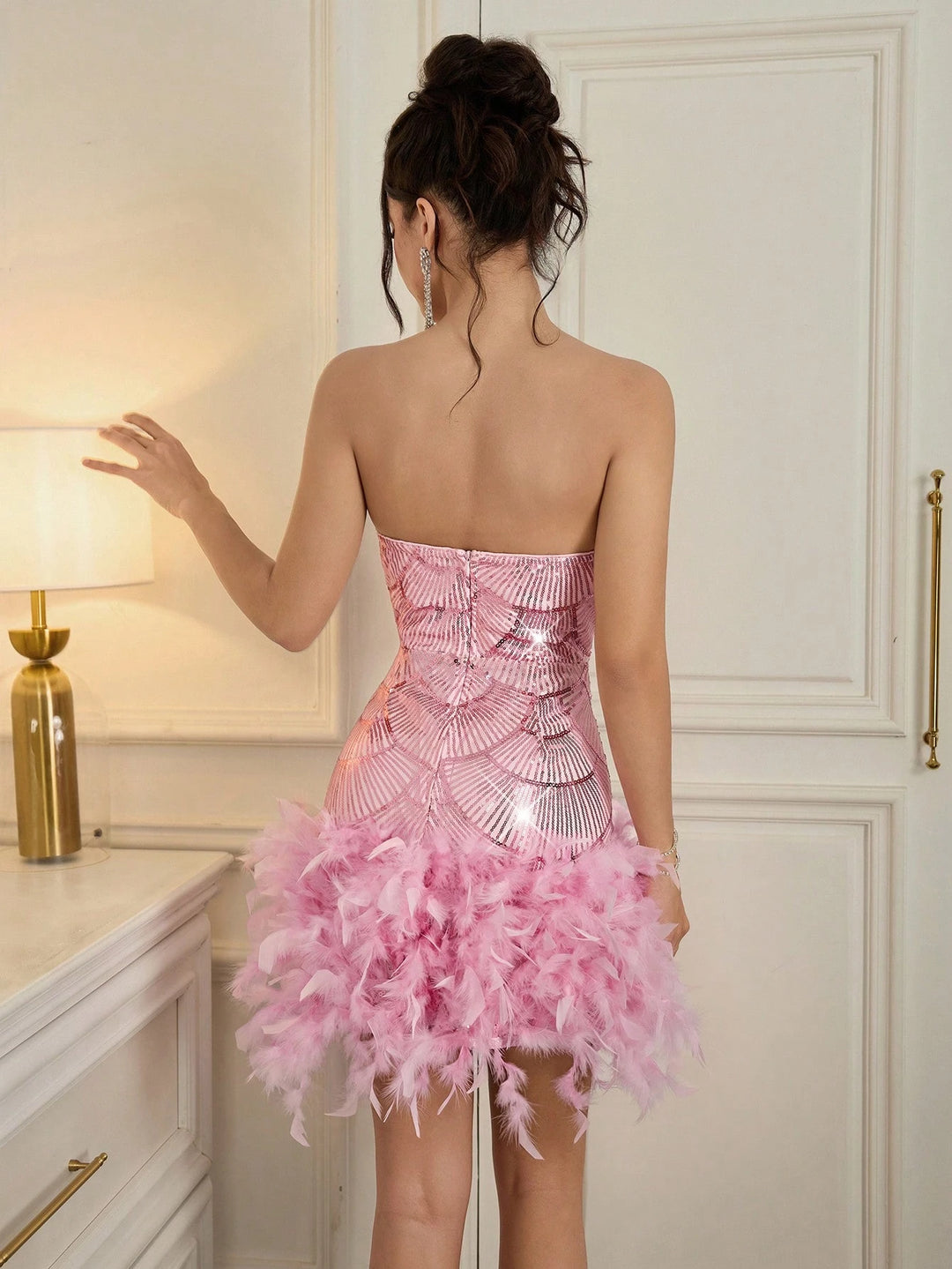 Rochie de ocazie SHEIN, roz