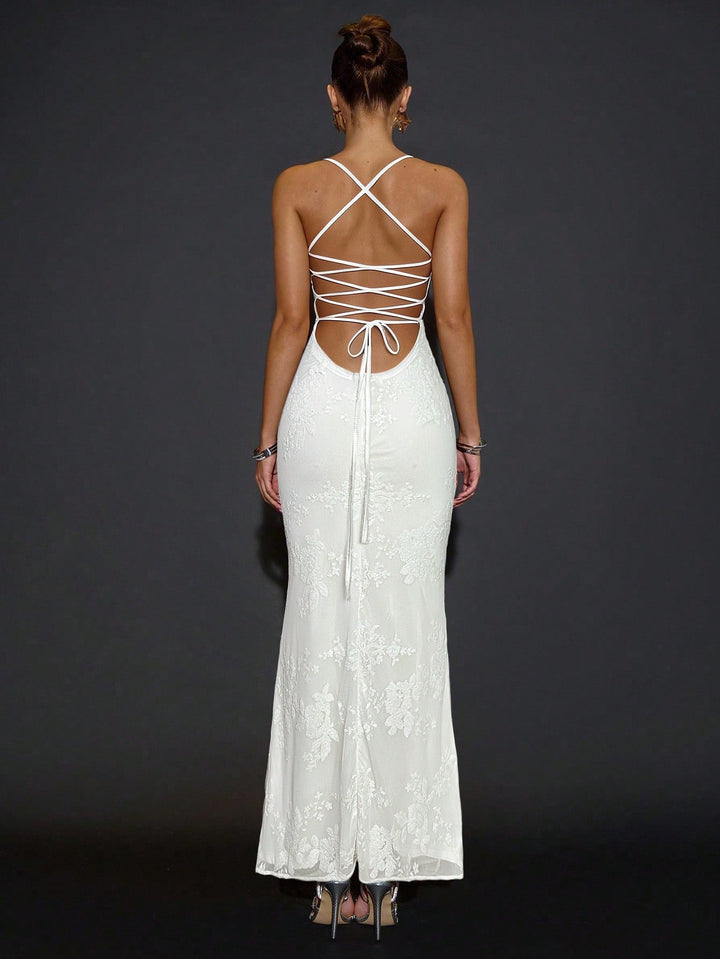 Rochie maxi SHEIN, alb