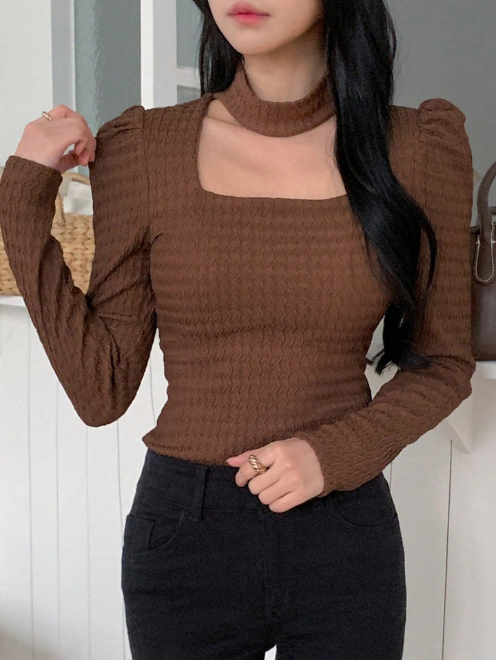 SHEIN blúz, barna