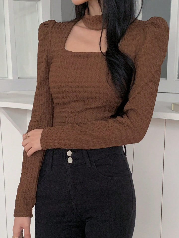 SHEIN blúz, barna