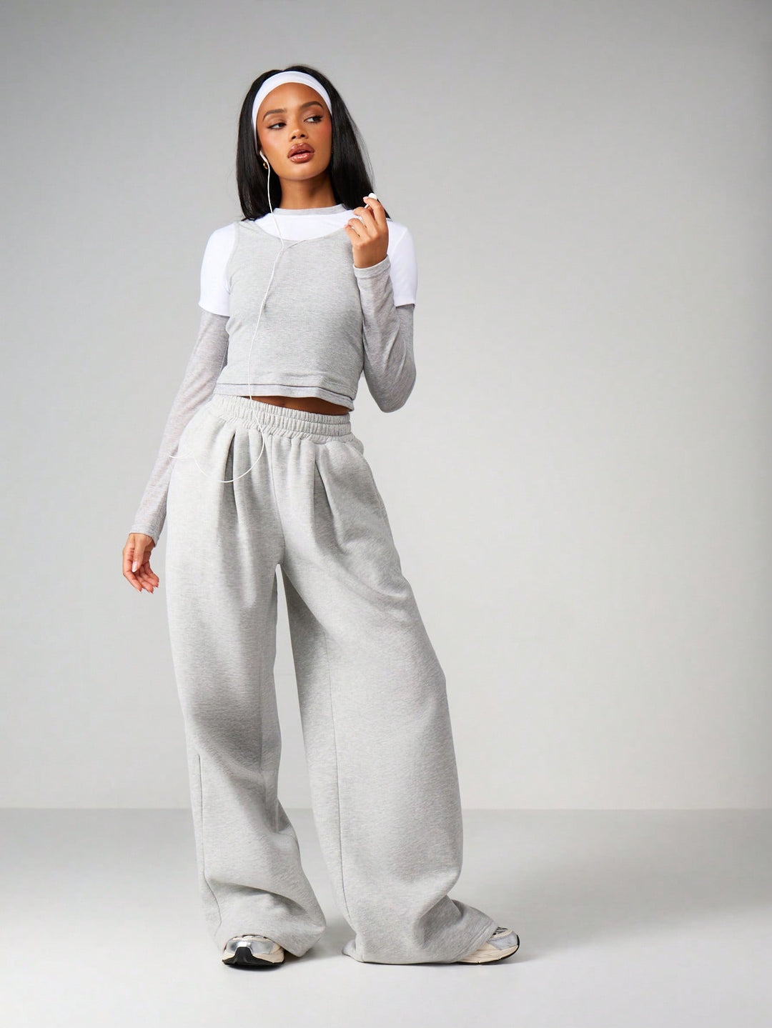 Pantaloni SHEIN, gri