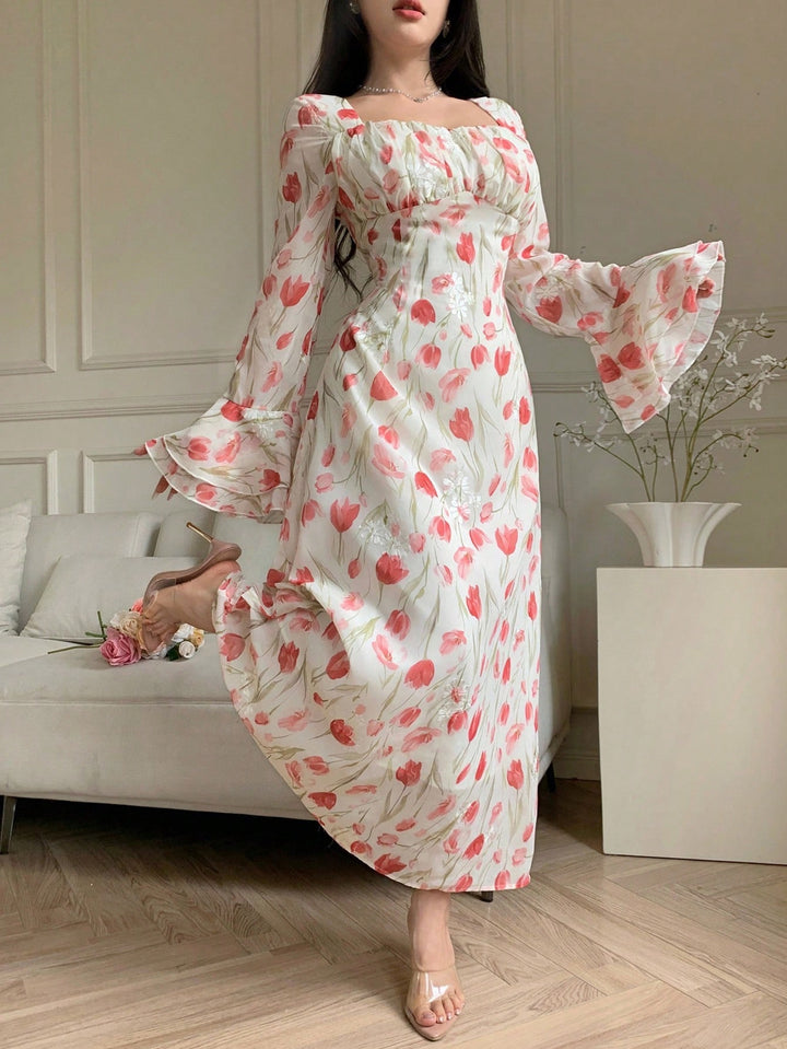 Rochie midi SHEIN, roz