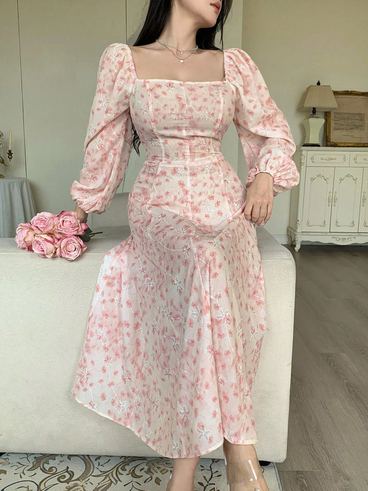 Rochie midi SHEIN, roz