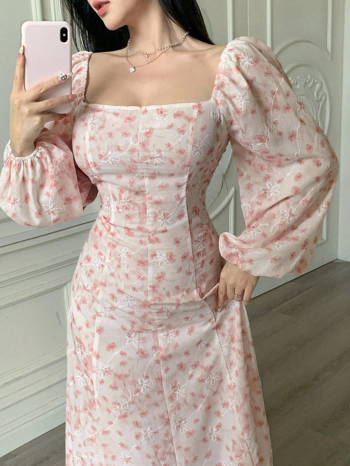 Rochie midi SHEIN, roz