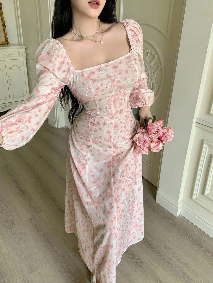 Rochie midi SHEIN, roz