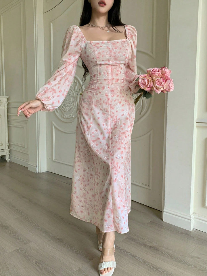Rochie midi SHEIN, roz
