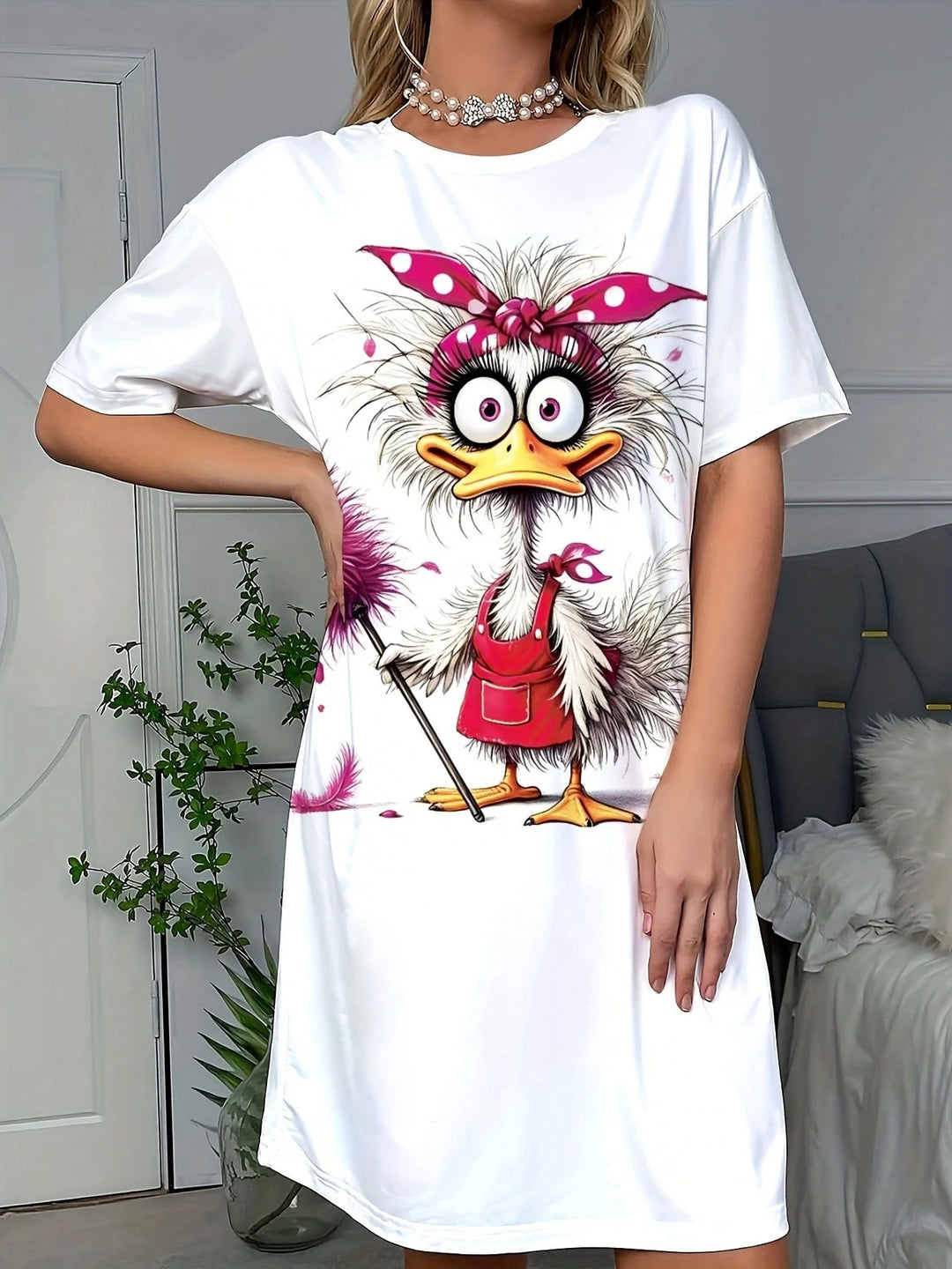 Rochie de noapte SHEIN, alb