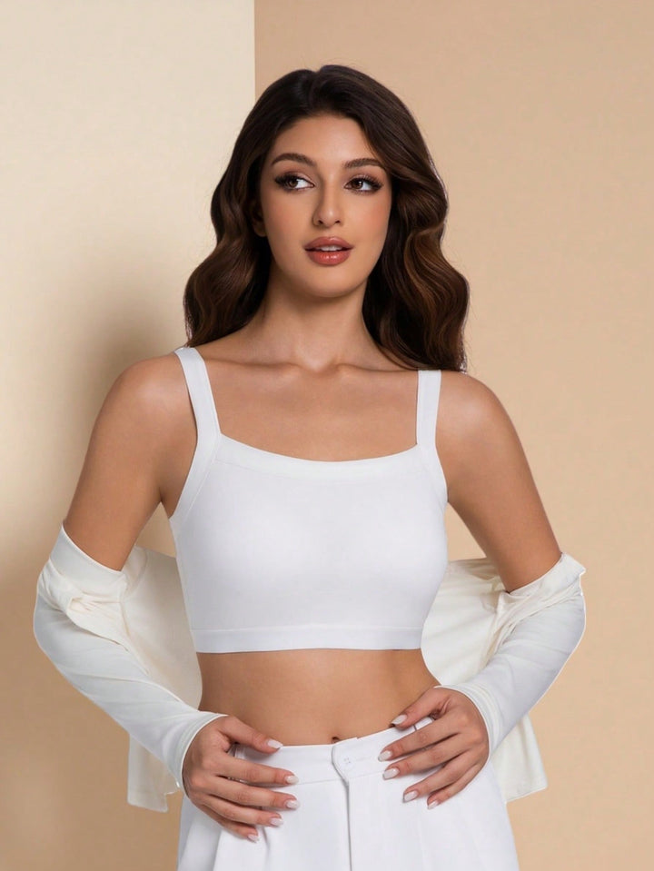 SHEIN sportmelltartó, fehér
