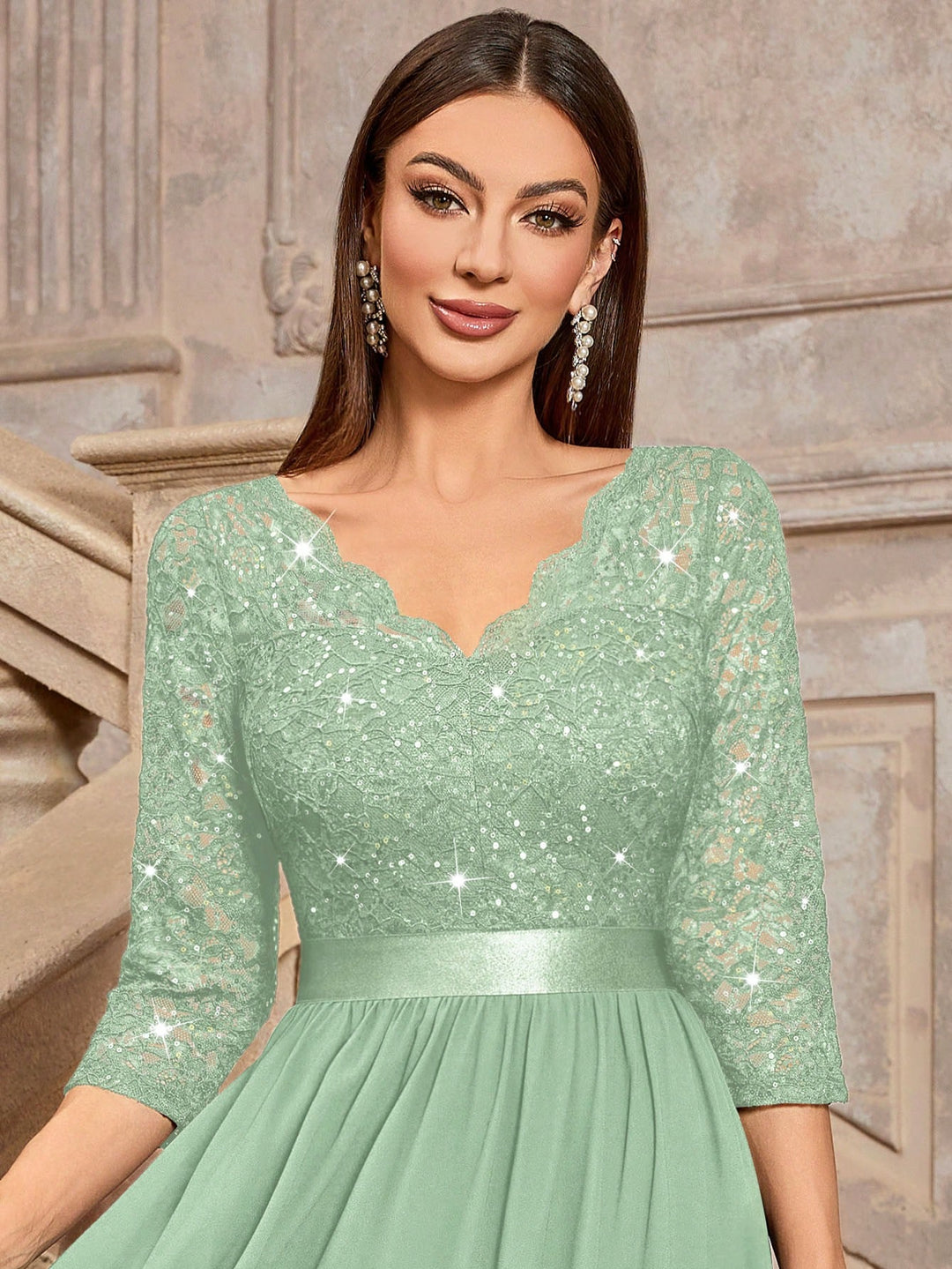 Rochie midi SHEIN, verde