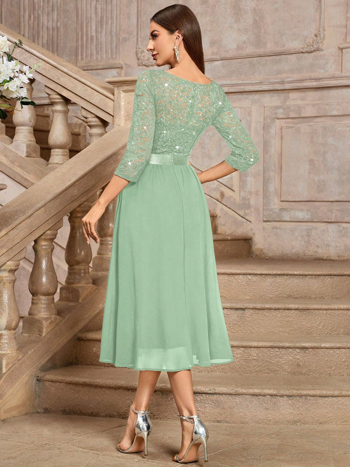 Rochie midi SHEIN, verde