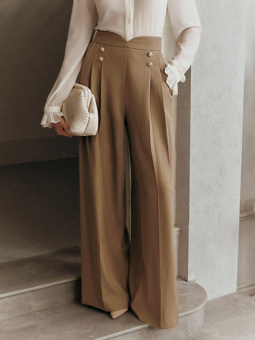 Pantaloni SHEIN, kaki