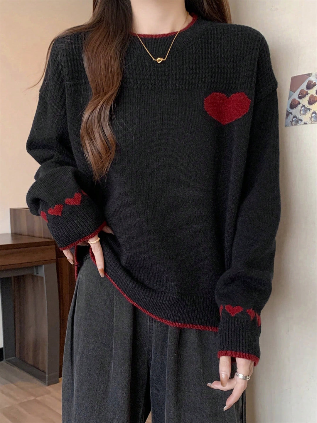Pulover SHEIN, negru