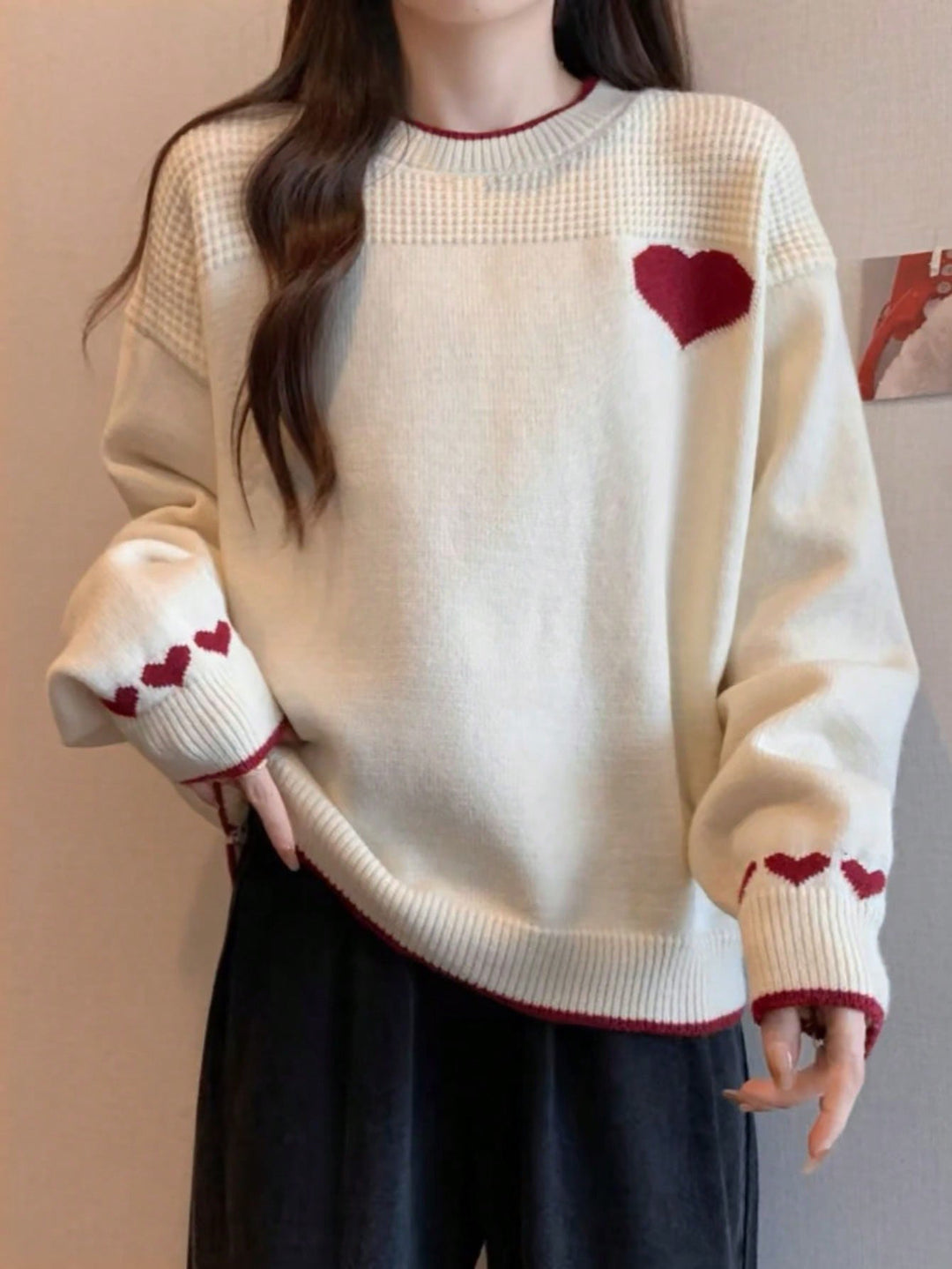 Pulover SHEIN, portocaliu