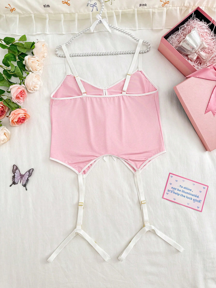 Set lenjerie wireless SHEIN, roz