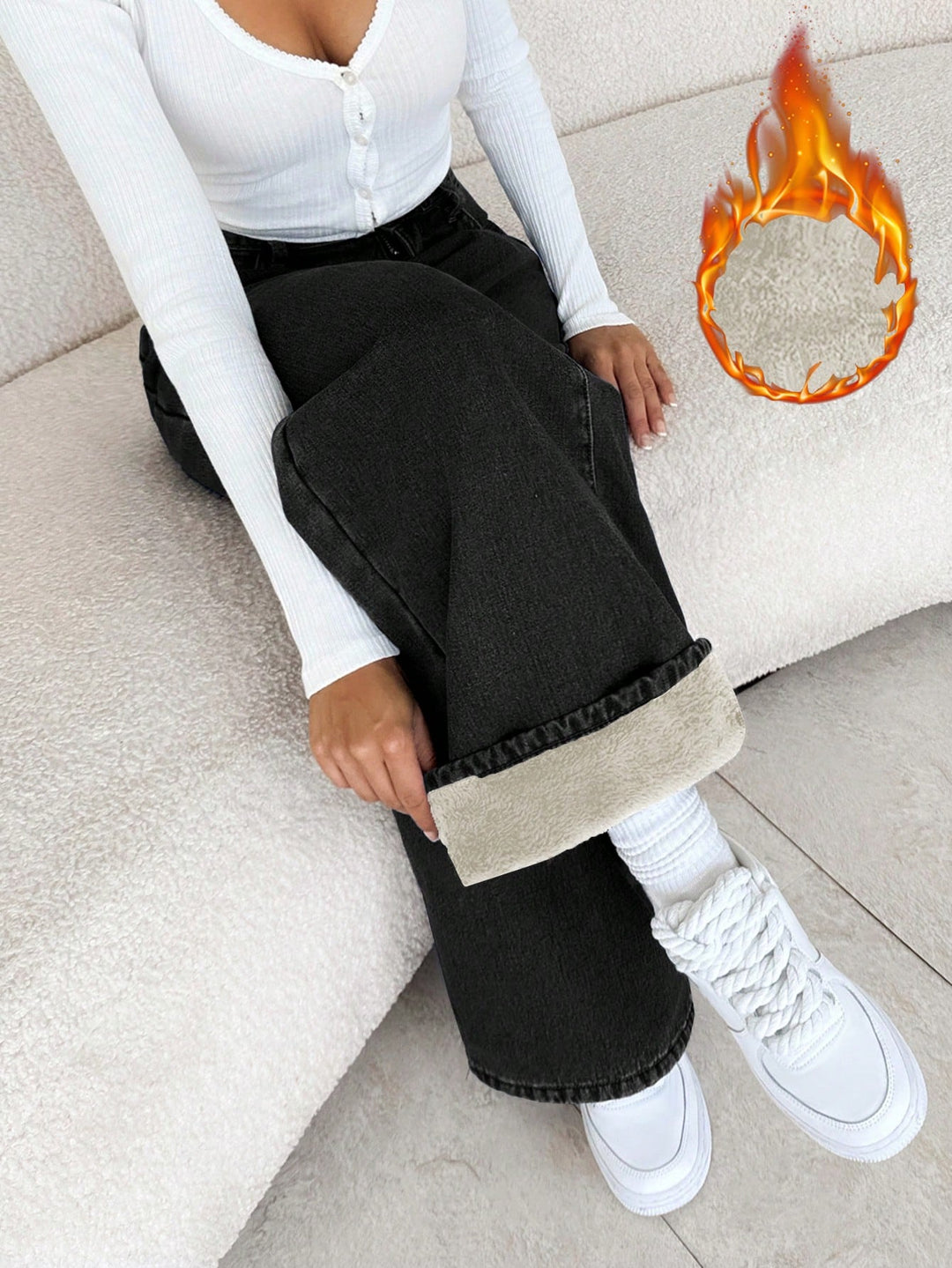 Jeans SHEIN, negru