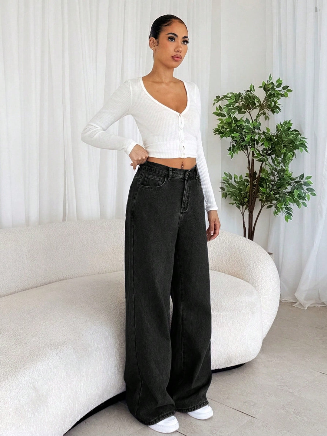 Jeans SHEIN, negru