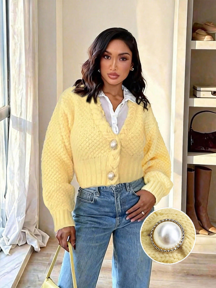 Cardigan SHEIN, galben