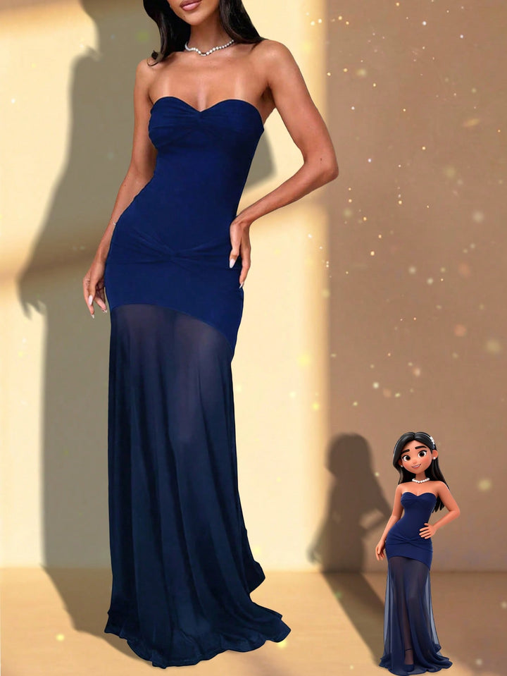 Rochie maxi SHEIN, albastru