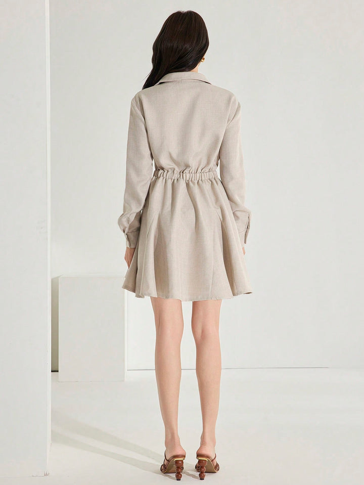 Rochie scurtă SHEIN, bej
