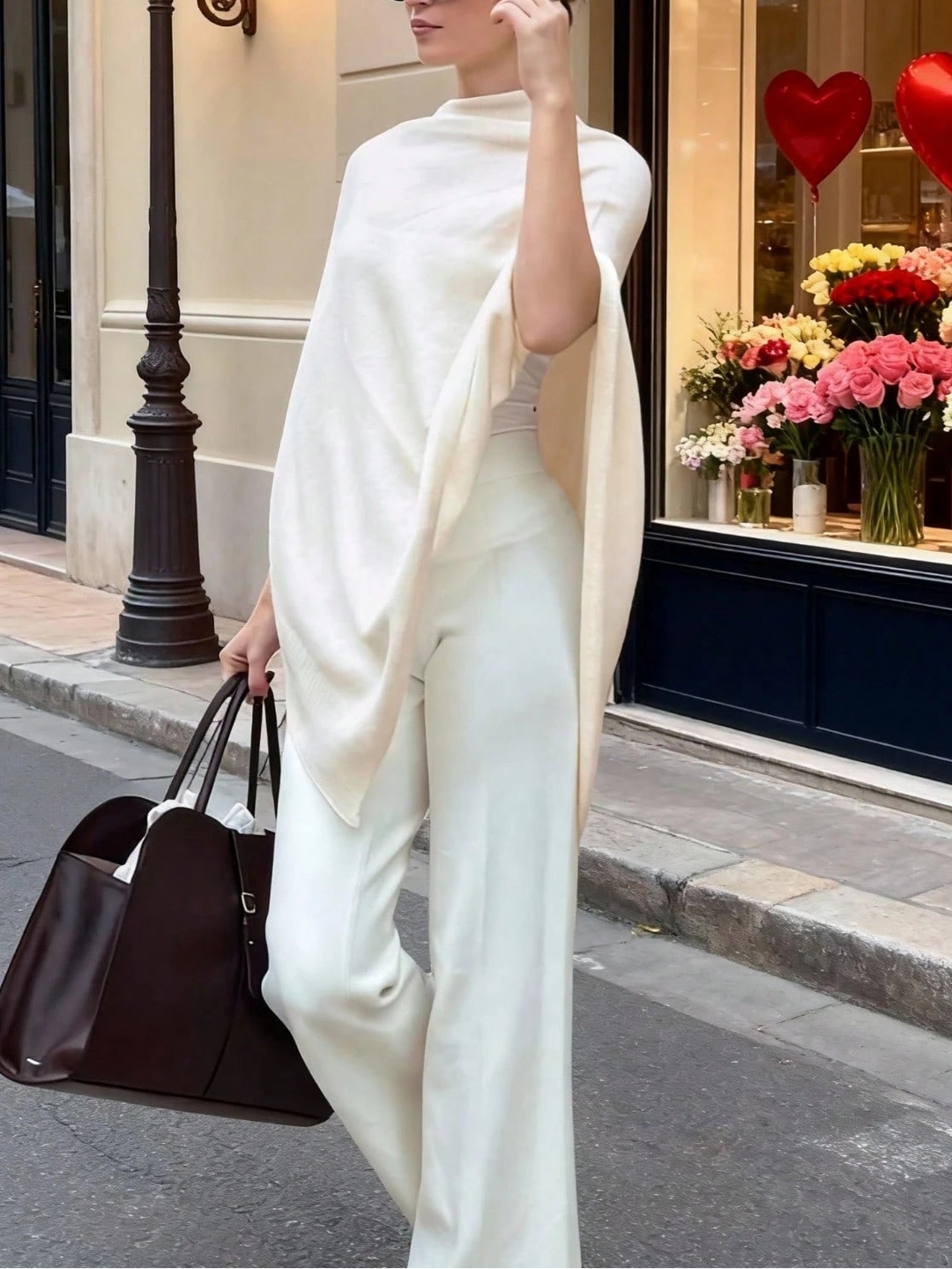 Poncho SHEIN, crem