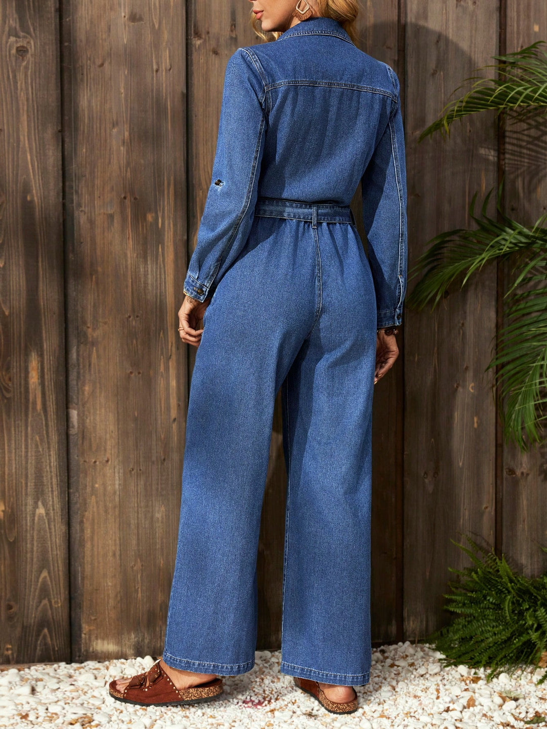SHEIN farmer kezeslábas, kék