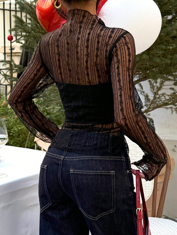 SHEIN blúz, fekete