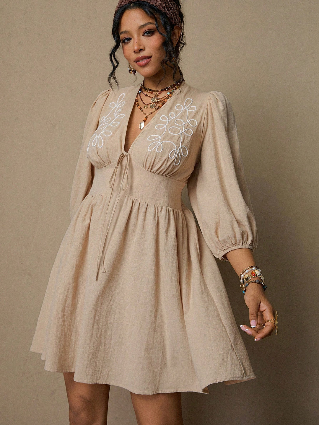 Rochie SHEIN, kaki