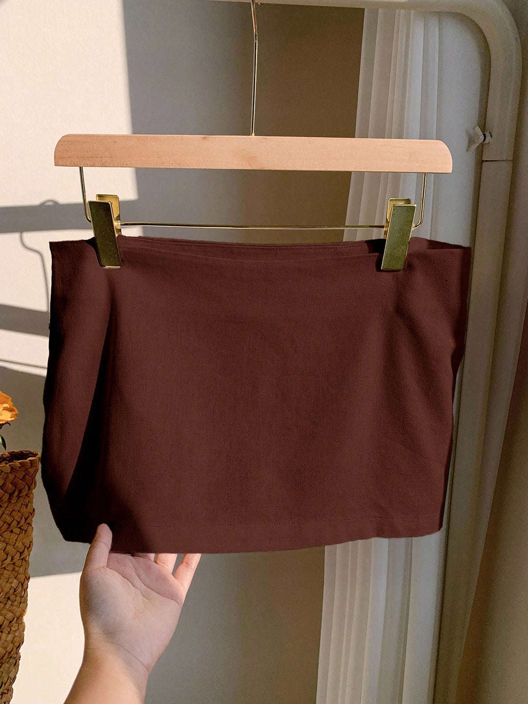 SHEIN mini szoknya, barna