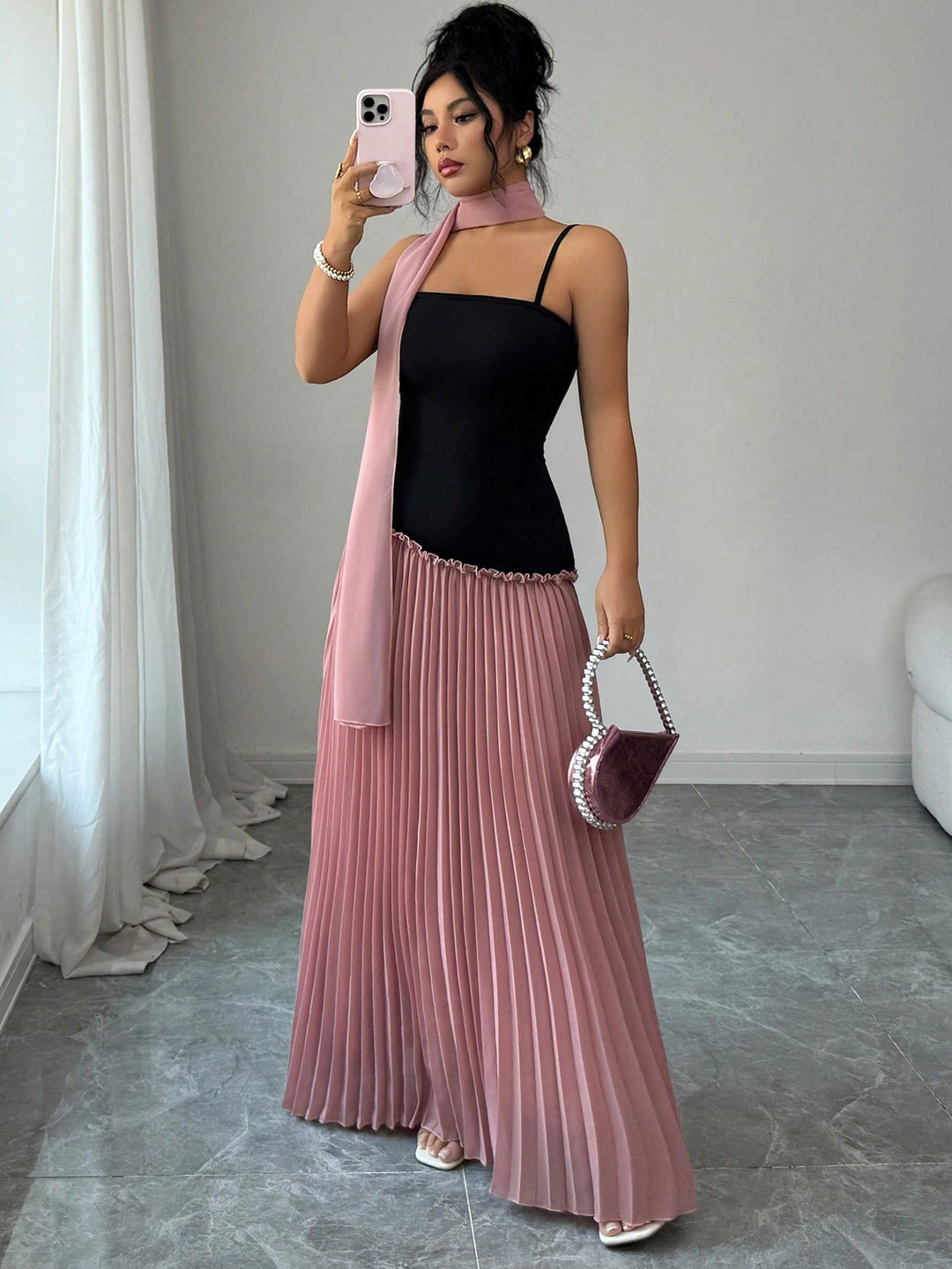 SHEIN maxi ruha, mix színek