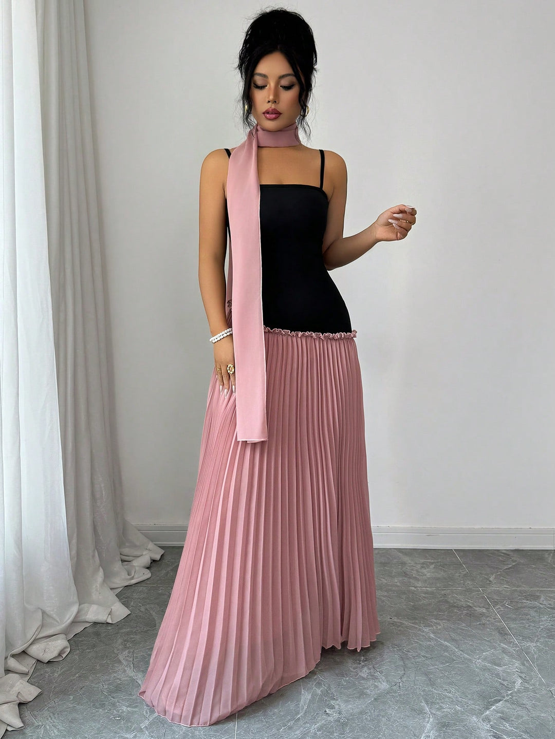 SHEIN maxi ruha, mix színek