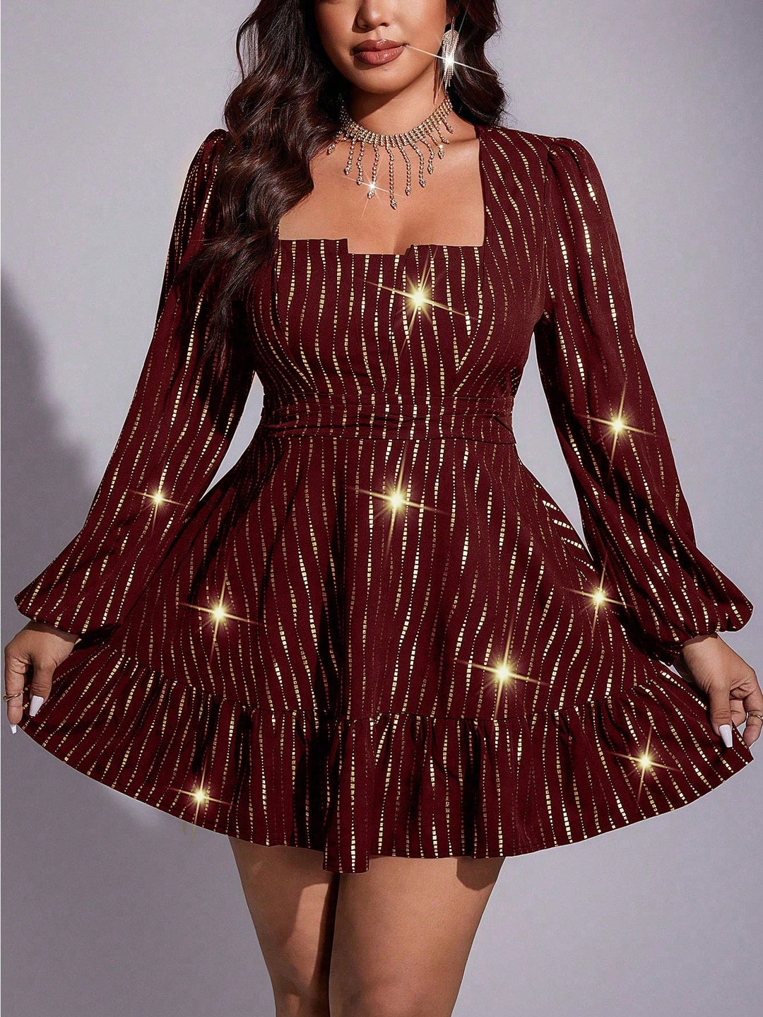 Rochie mini SHEIN, vișiniu