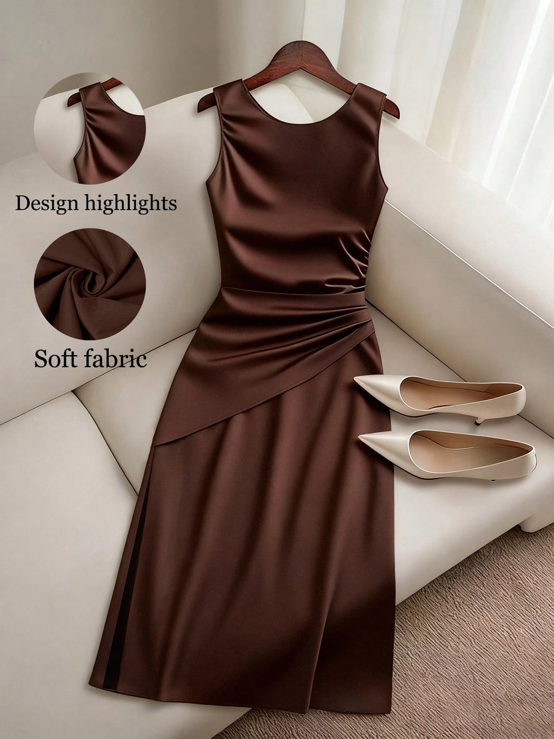 Rochie SHEIN, maro