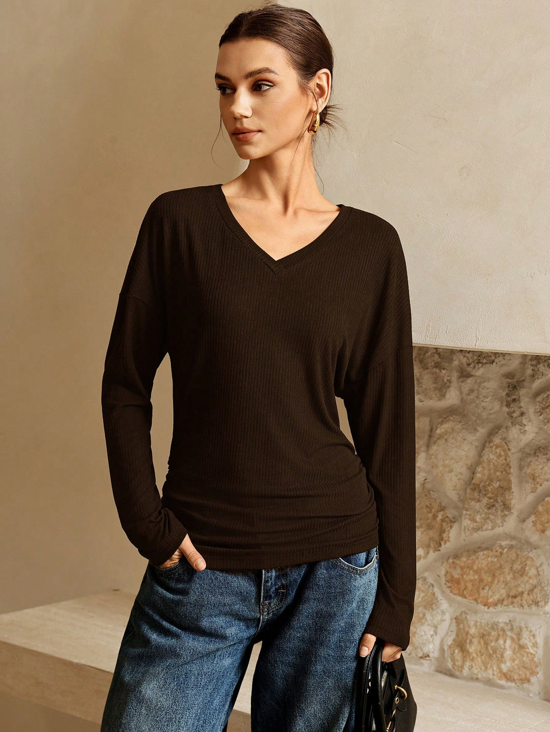 SHEIN blúz, barna